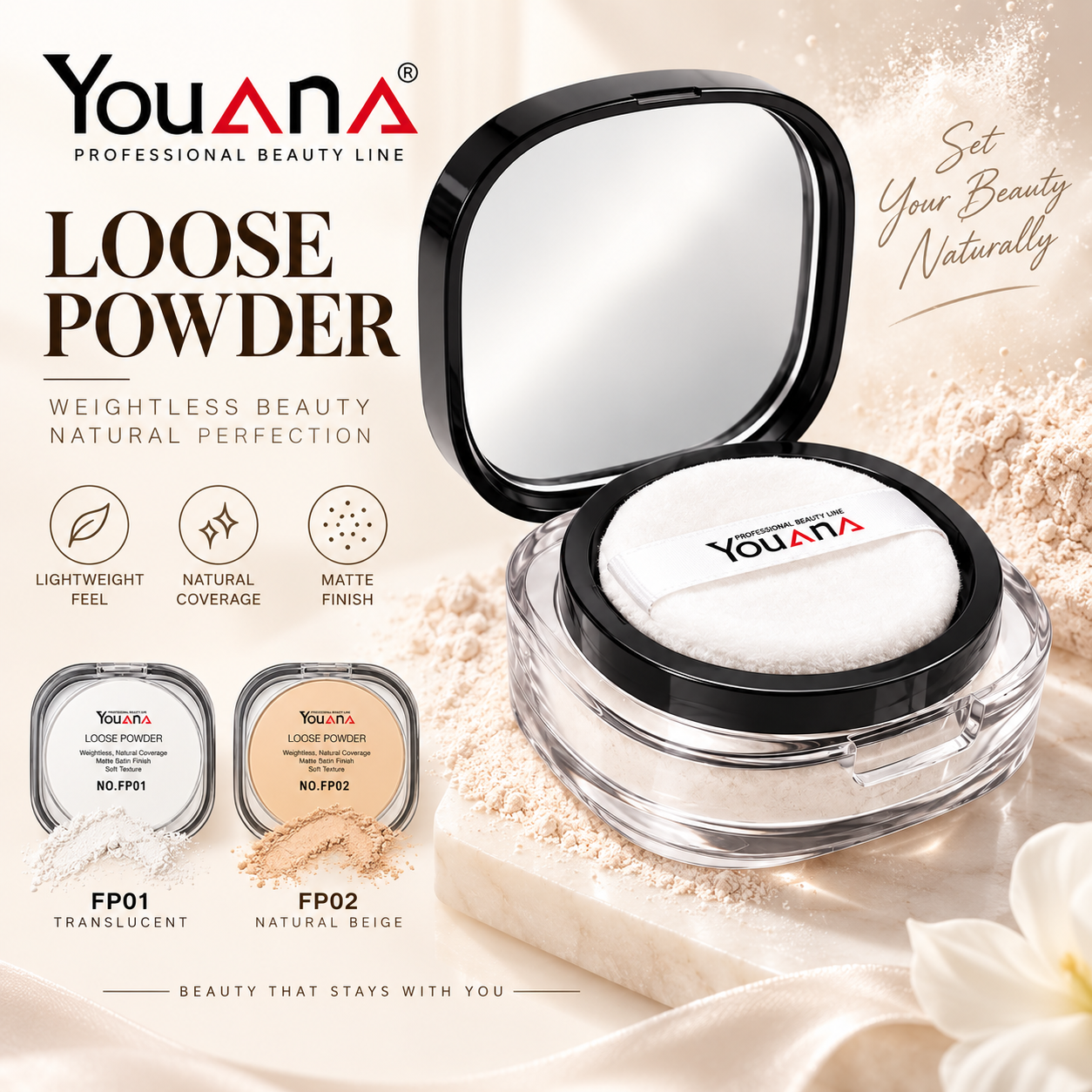 Youana.پودر فیکس (FP01-FP02) یوانا 10 گرم